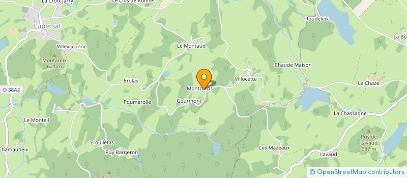 localisation de l'entreprise MONSIEUR JEAN BUSSIERE  LUPERSAT