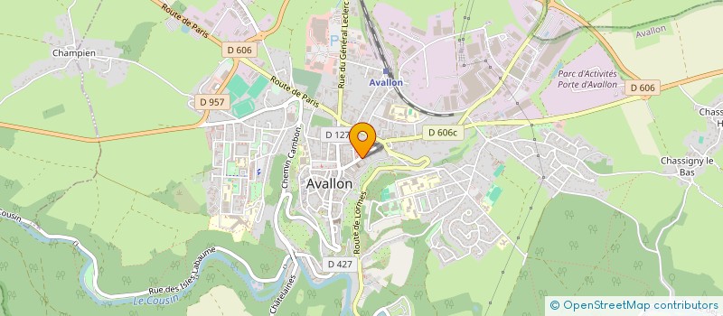 localisation de l'entreprise MONSIEUR JEAN BUVAT  AVALLON
