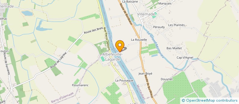 localisation de l'entreprise MONSIEUR JEAN BUZENAC  VILLEMADE