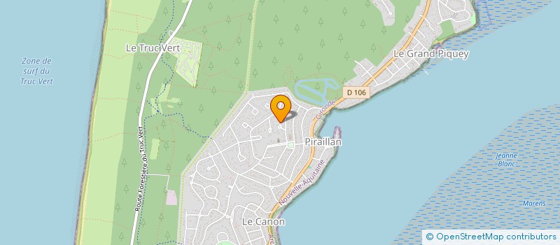 localisation de l'entreprise MONSIEUR JEAN BUZON  LEGE-CAP-FERRET