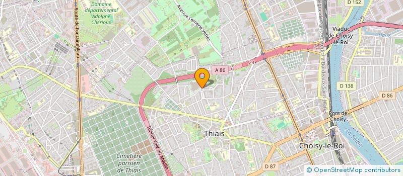 localisation de l'entreprise MONSIEUR JEAN BWIRA  THIAIS