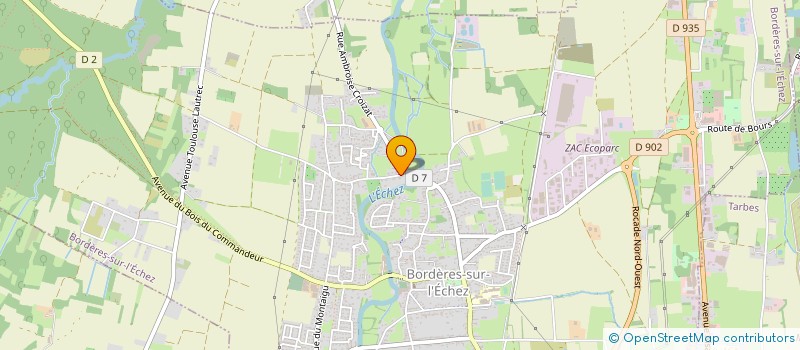 localisation de l'entreprise MONSIEUR JEAN CABES  BORDERES-SUR-L'ECHEZ