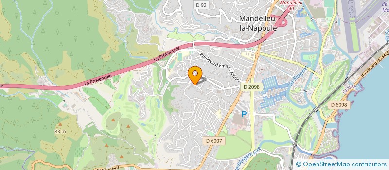 localisation de l'entreprise MONSIEUR JEAN CABIROL à MANDELIEU-LA-NAPOULE