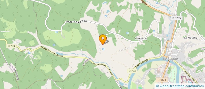 localisation de l'entreprise MONSIEUR JEAN CABRILLAC  SAVIGNAC-DE-MIREMONT