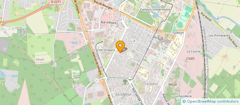 localisation de l'entreprise MONSIEUR JEAN CADENE  ORLEANS