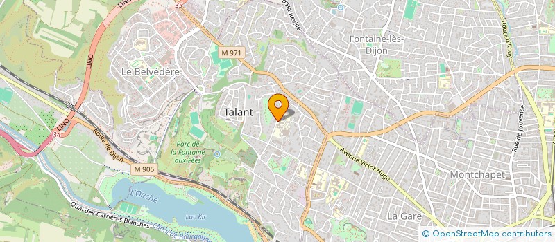 localisation de l'entreprise MONSIEUR JEAN CADET  TALANT