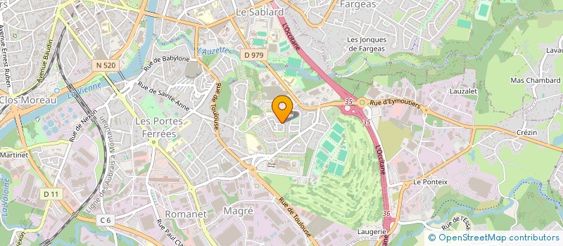 localisation de l'entreprise MONSIEUR JEAN CADET à LIMOGES