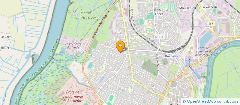localisation de l'entreprise MONSIEUR JEAN CADILLON  ROCHEFORT