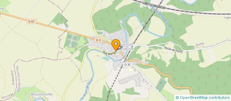 localisation de l'entreprise MONSIEUR JEAN CADIOT  THIAUCOURT-REGNIEVILLE