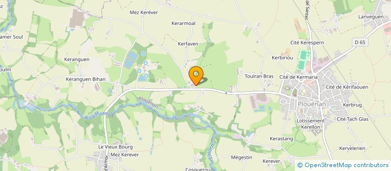 localisation de l'entreprise MONSIEUR JEAN CADIOU  PLOUENAN