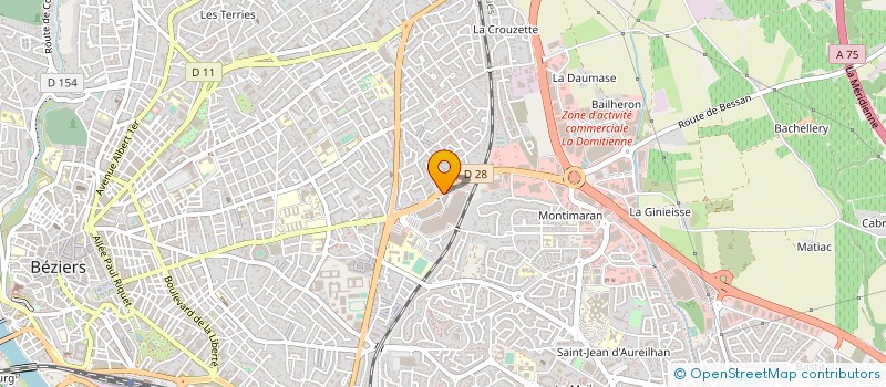 localisation de l'entreprise MONSIEUR JEAN CAFFIN  BEZIERS