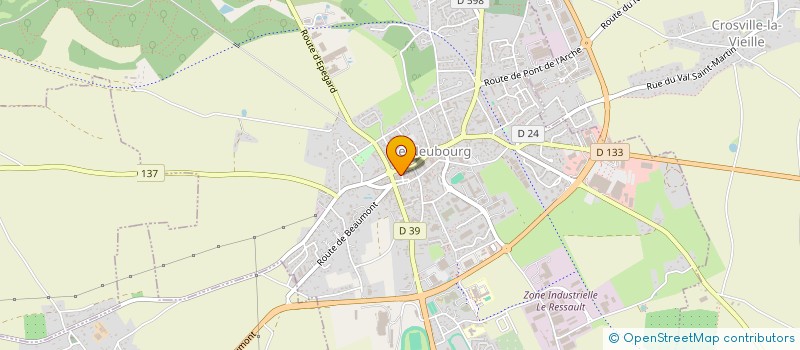 localisation de l'entreprise MONSIEUR JEAN CAHARD  LE NEUBOURG