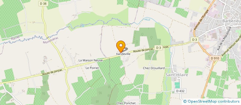 localisation de l'entreprise MONSIEUR JEAN CAHIER  MONTMERAC