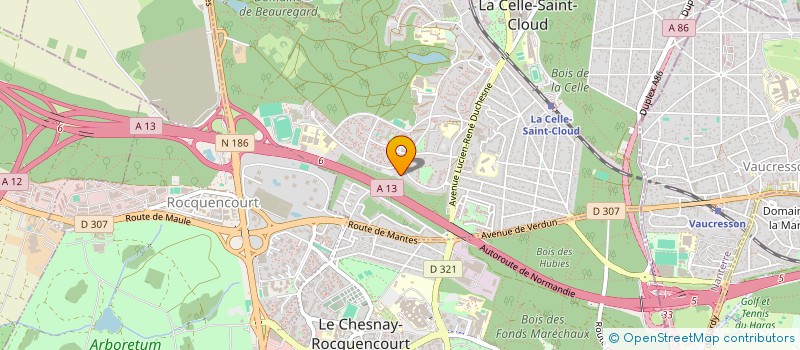 localisation de l'entreprise MONSIEUR JEAN CAILLAT  LA CELLE-SAINT-CLOUD