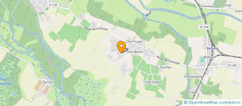 localisation de l'entreprise MONSIEUR JEAN CAILLAUD  COURCOURY