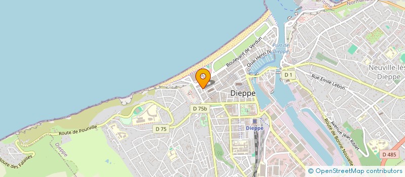 localisation de l'entreprise MONSIEUR JEAN CAILLET  DIEPPE