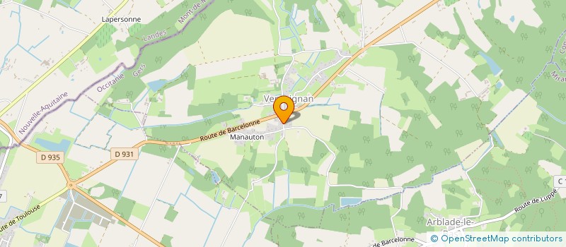 localisation de l'entreprise MONSIEUR JEAN CAILLIBOTTE  BARCELONNE-DU-GERS