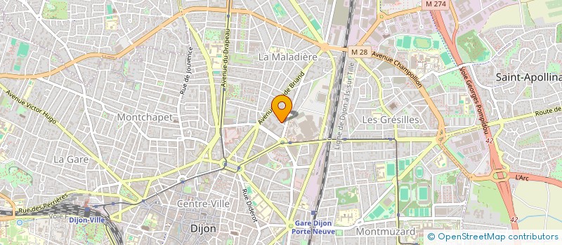 localisation de l'entreprise MONSIEUR JEAN CALAFATO à DIJON