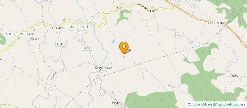 localisation de l'entreprise MONSIEUR JEAN CALDEYROUX à LABESSERETTE