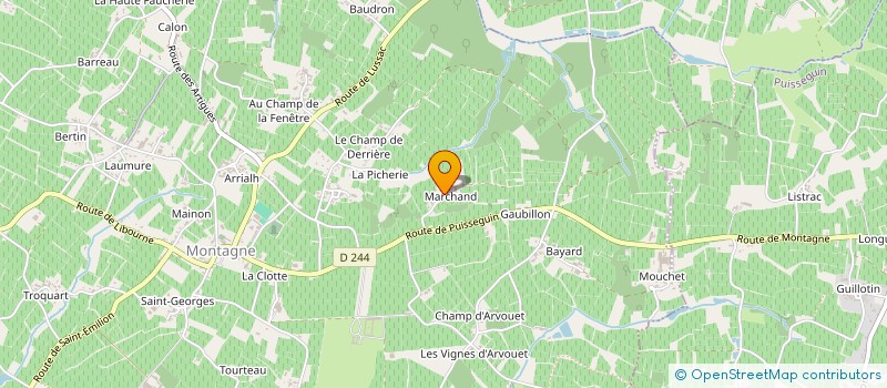 localisation de l'entreprise MONSIEUR JEAN CALIBET  MONTAGNE