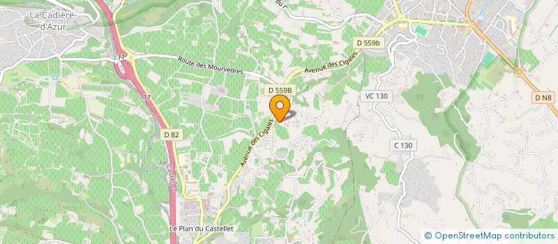 localisation de l'entreprise MONSIEUR JEAN CALLET à LE CASTELLET