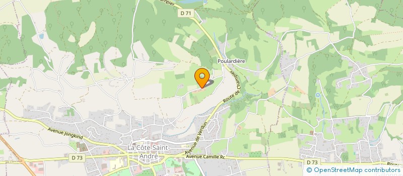 localisation de l'entreprise MONSIEUR JEAN CALLOUD  LA COTE-SAINT-ANDRE