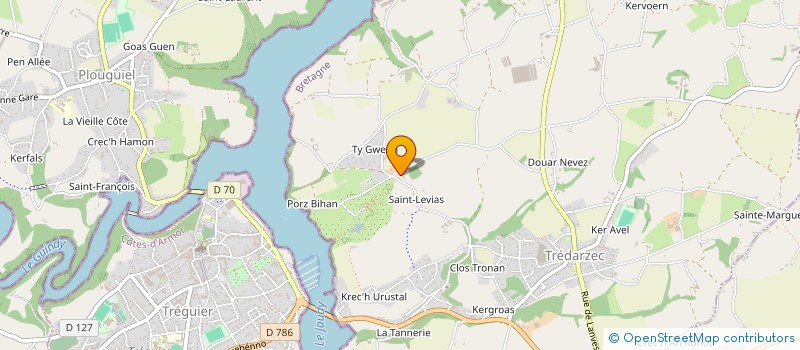 localisation de l'entreprise MONSIEUR JEAN CALVARY  TREDARZEC