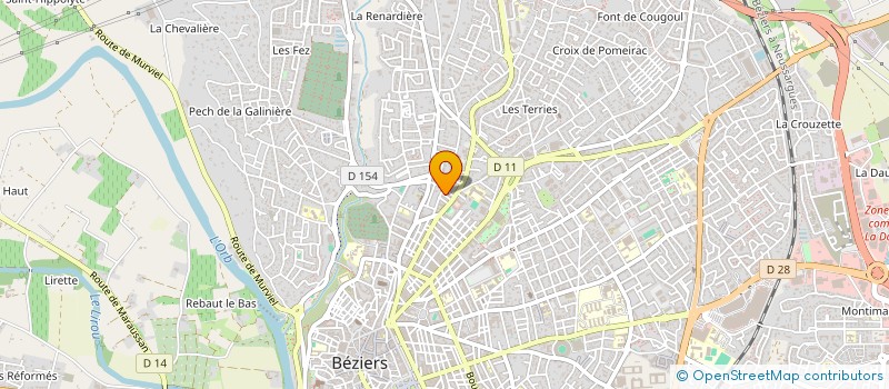 localisation de l'entreprise MONSIEUR JEAN CALVAYRAC à BEZIERS