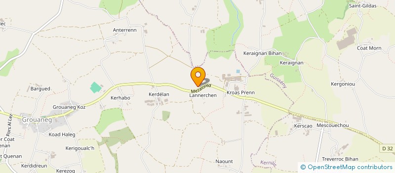 localisation de l'entreprise MONSIEUR JEAN CALVEZ  PLOUGUERNEAU