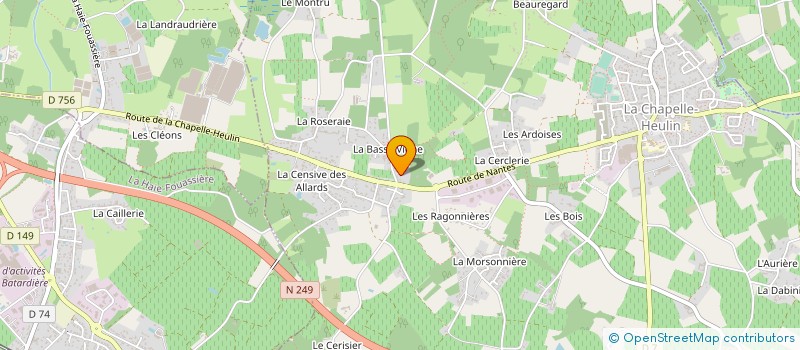 localisation de l'entreprise MONSIEUR JEAN CAMILLE CHESNEAU  LA CHAPELLE-HEULIN