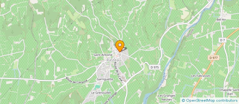 localisation de l'entreprise MONSIEUR JEAN CAMILLE MARTIN  RASTEAU