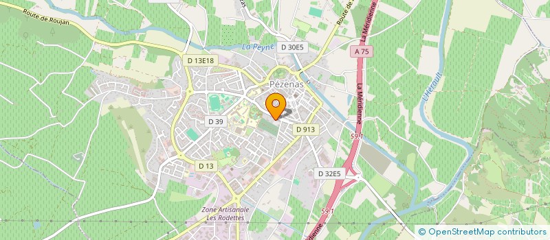 localisation de l'entreprise MONSIEUR JEAN-CAMILLE PALMIER  PEZENAS