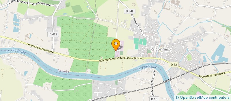 localisation de l'entreprise MONSIEUR JEAN CAMPERGUE  PRIGONRIEUX