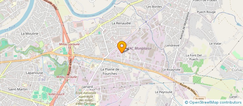 localisation de l'entreprise MONSIEUR JEAN CAMPS  ALBI