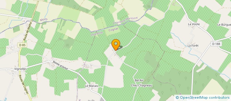 localisation de l'entreprise MONSIEUR JEAN CANDE  VAL-DE-COGNAC