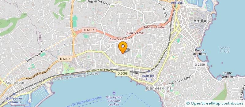 localisation de l'entreprise MONSIEUR JEAN CANE à ANTIBES