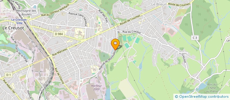 localisation de l'entreprise MONSIEUR JEAN CANNET  LE CREUSOT