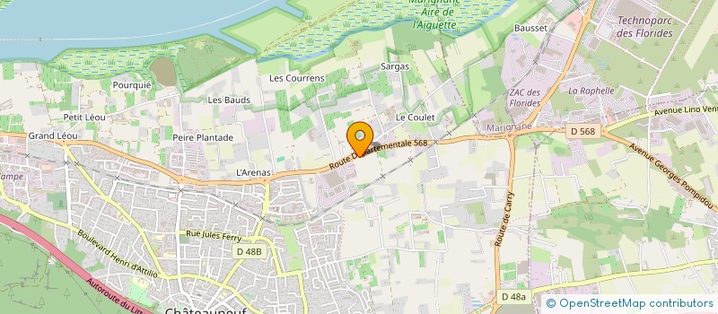 localisation de l'entreprise MONSIEUR JEAN CANO  CHATEAUNEUF-LES-MARTIGUES