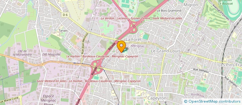 localisation de l'entreprise MONSIEUR JEAN CANON  MERIGNAC