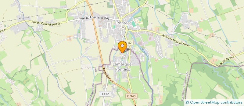 localisation de l'entreprise MONSIEUR JEAN CANOVA  LAMARQUE-PONTACQ