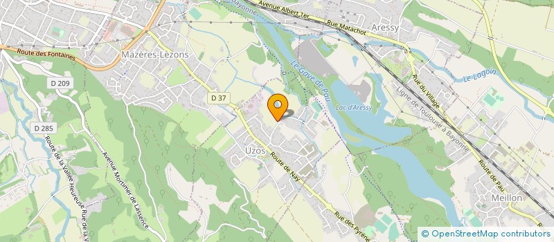 localisation de l'entreprise MONSIEUR JEAN CAPDEBARTHE  UZOS