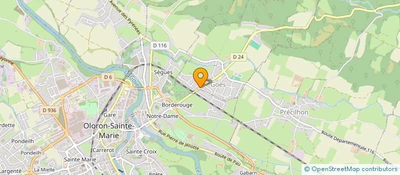 localisation de l'entreprise MONSIEUR JEAN CAPDEVIELLE  GOES