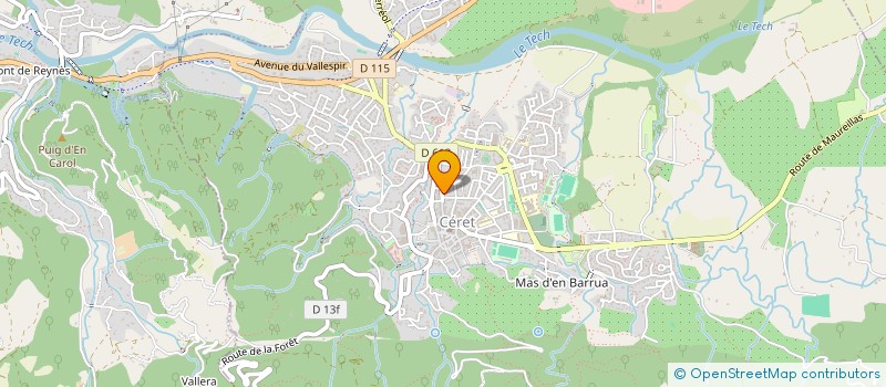 localisation de l'entreprise MONSIEUR JEAN CAPDEVILLE à CERET
