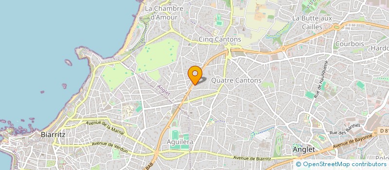 localisation de l'entreprise MONSIEUR JEAN CAPDEVILLE à ANGLET