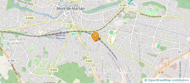 localisation de l'entreprise MONSIEUR JEAN CAPDEVILLE  MONT-DE-MARSAN