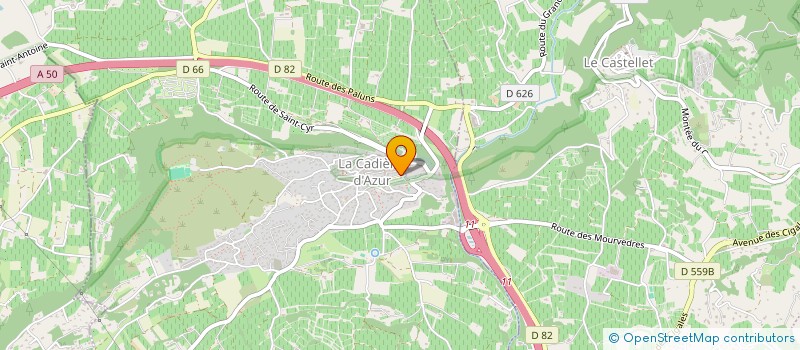 localisation de l'entreprise MONSIEUR JEAN CAPEL  LA CADIERE-D'AZUR