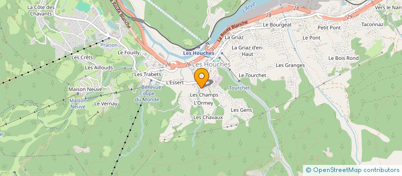 localisation de l'entreprise MONSIEUR JEAN CAPPA  LES HOUCHES