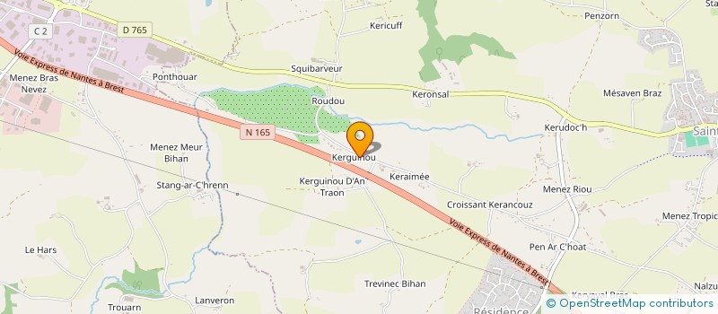 localisation de l'entreprise MONSIEUR JEAN CARADEC  SAINT-YVI