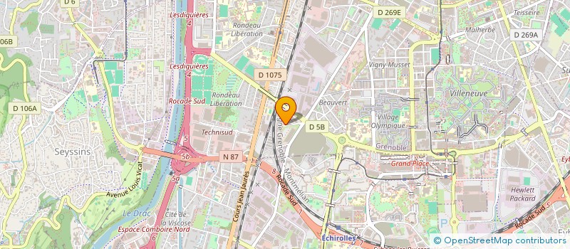 localisation de l'entreprise MONSIEUR JEAN CARALY à GRENOBLE