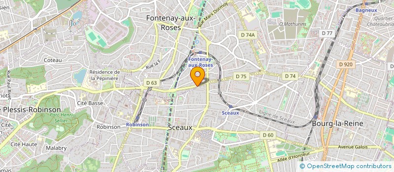 localisation de l'entreprise MONSIEUR JEAN CARBONNIER à SCEAUX